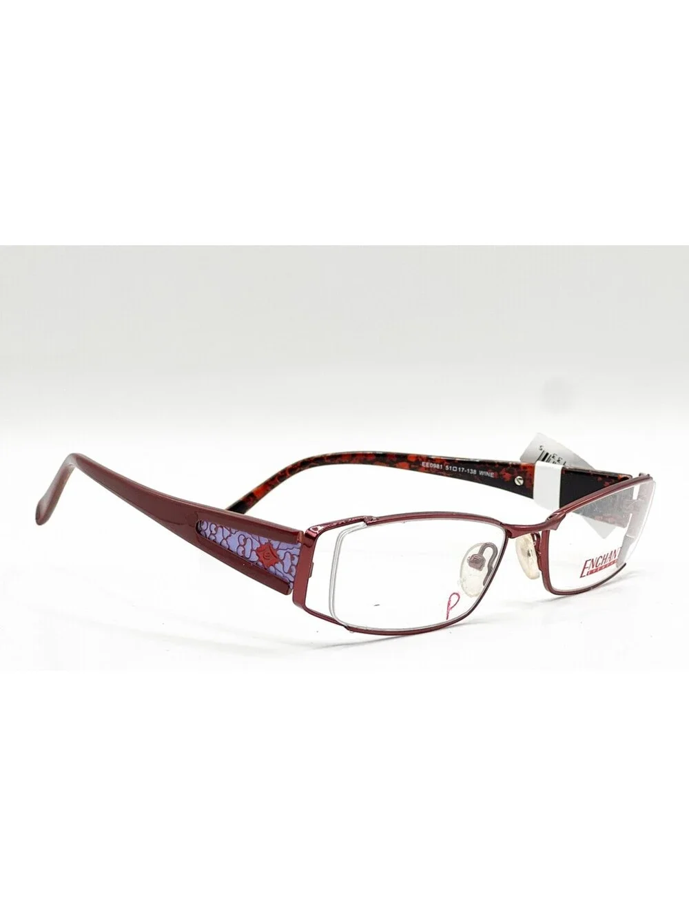 Enchant Eyewear Ee0981 Wine Authentic Eyeglasses 51-17-138